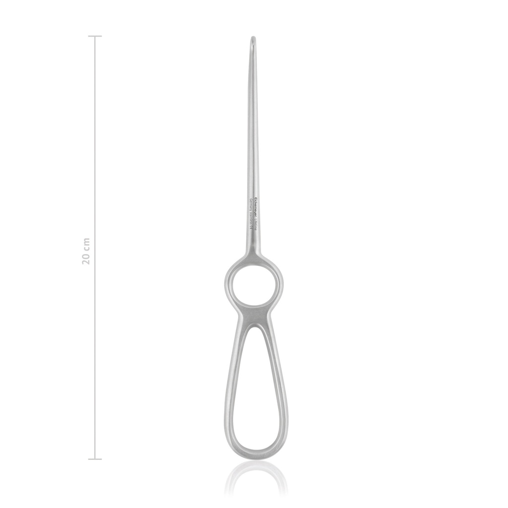 [160401] Wundhaken VOLKMANN, 1-zinkig, scharf, 20 cm