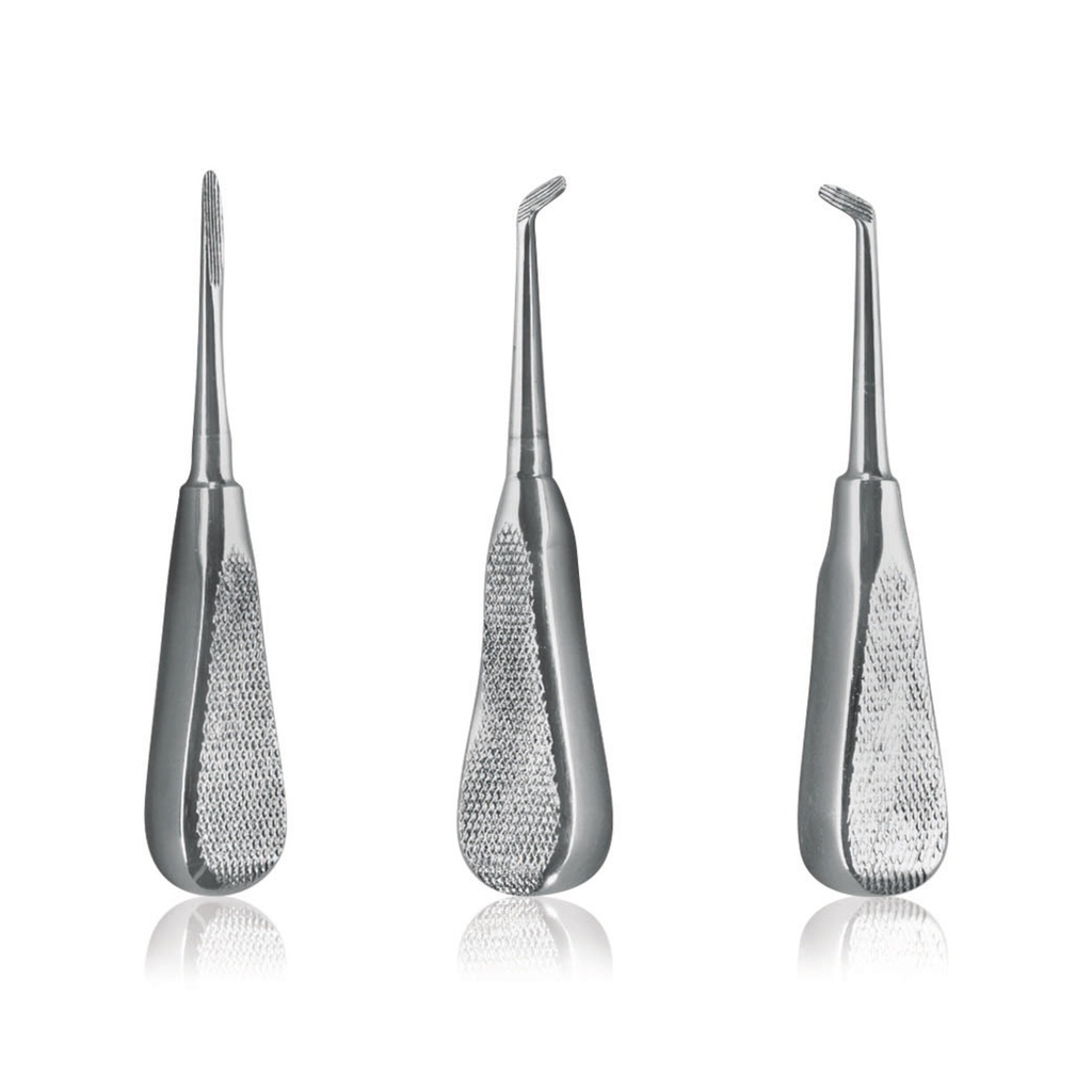 [177516] Set leva radici World Wide Equine per rimuovere denti lupini e denti danneggiati, taglia larga 3 mm,