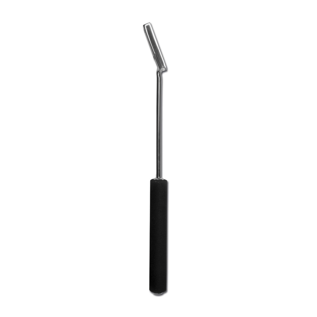 [177504] Raspa denti World Wide Equine "PRO-LITE", con manico rotondo, 23 cm, curvato 25°, senza raspa, tagla larga