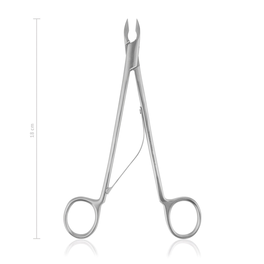 Pinza per taglio denti di conigli e porcellini d' India, con molla, 18 cm