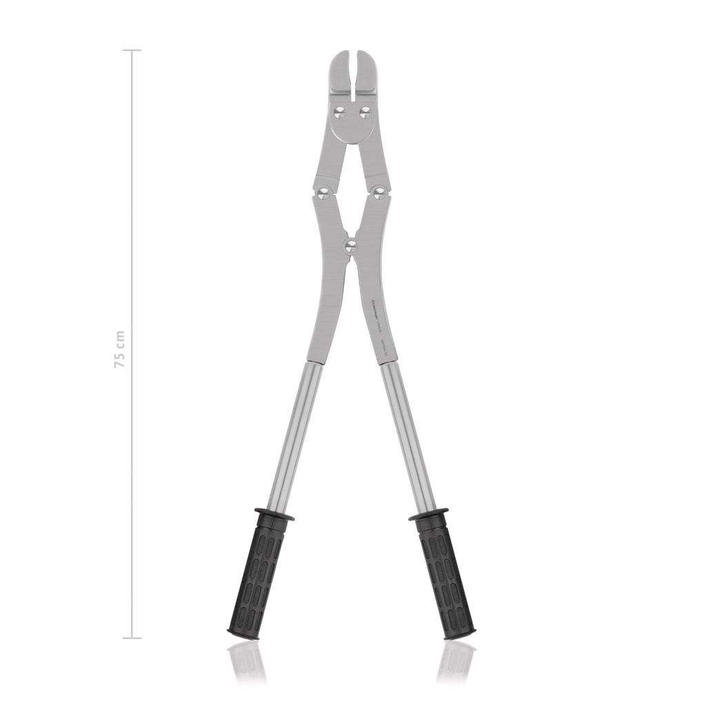 Coupe-dent pour cheval, avec poignée détachable, double articulation, 75.0 cm