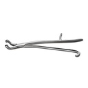Pinza denti per cavalli Word Wide Equine tipo REYNOLDS, modello pesante, curvato verso sopra, 43 cm