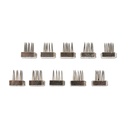 Jeu de caractères 5 mm,sans plaque vides pour pince à tatouer Hauptner