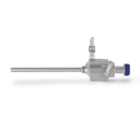 Trocart 5,5 mm filetée et robinet pour l'insufflation Longueur 9,5 cm