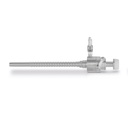 Manchon de trocart, Ø intérieur = 5,5 mm, L = 9,5 cm, valve pliante automatique, robinet d'insufflation, filetage