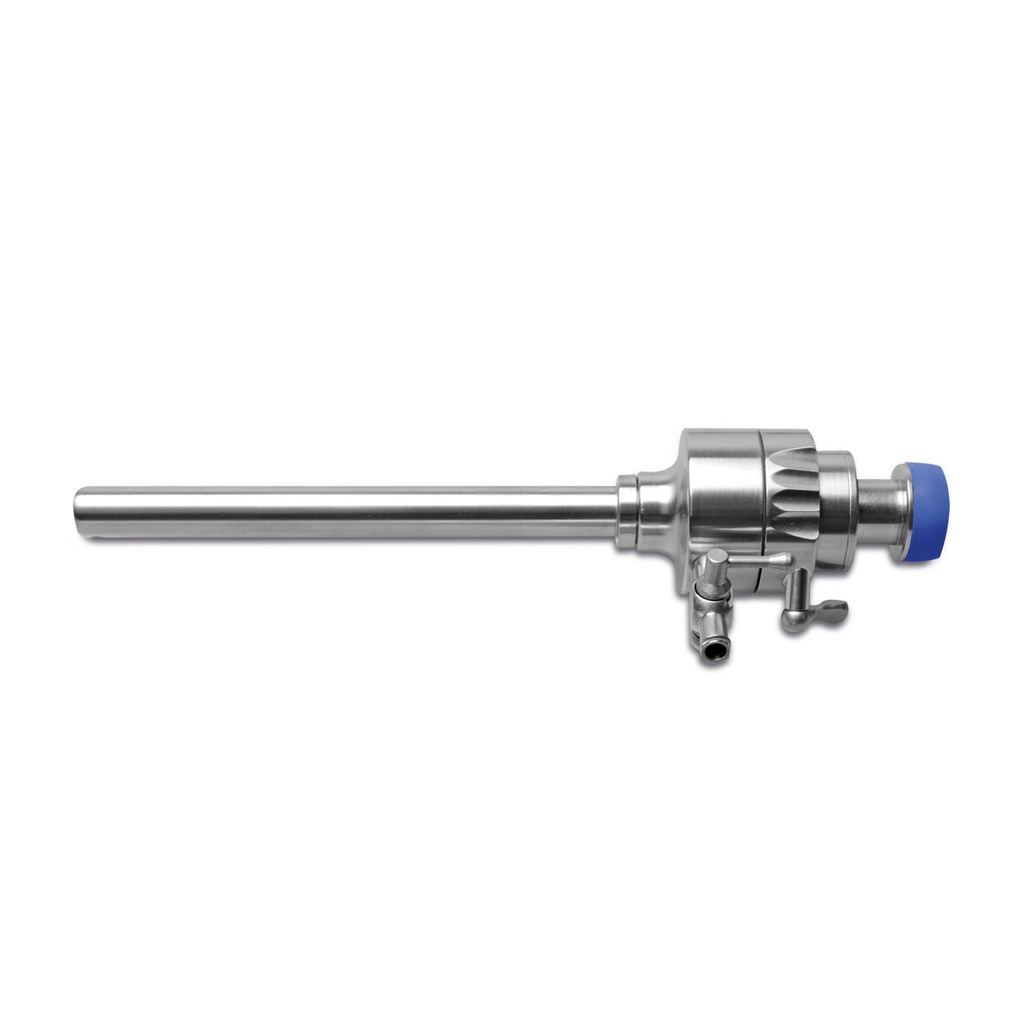 [30500004] Trocart 11 mm avec ardillon et 3 bouts avec robinet pour l'insufflation, Longueur 10,5 cm