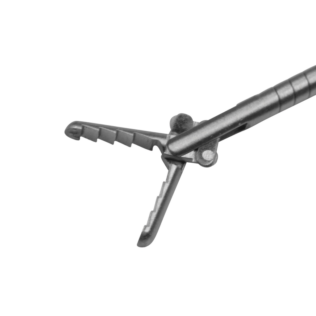 [30611802] Pince à corps étrangers, flexible, mors crocodile, dentés, Ø = 1 mm, L = 25 cm