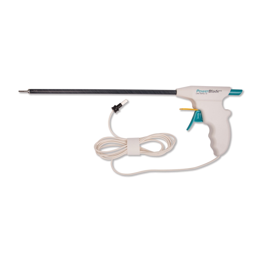 Pinza bipolare per taglio e coagulazione Ø = 10 mm, L = 32 cm, con manico in plastica, cavo 25 cm