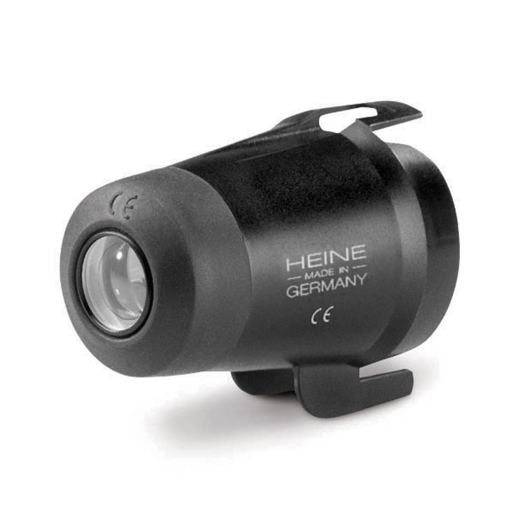 HEINE Lupenaufsatz HSL 10xpassend auf Handspaltlampe HSL100/HSL15010fach Vergrößerung, vergrößerter Arbeitsabstand,  vergütetes Objektiv und Okularlinse,  großes Übersichtsfeld