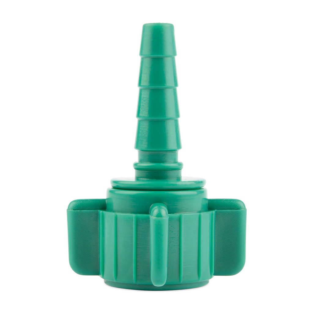 [E213175003] Anschlussnippel (grün, Kunststoff) Tannenbaumadapter/ Tülle auf  3/8"-Schlauch für OxyVet III Sauerstoffkonzentrator