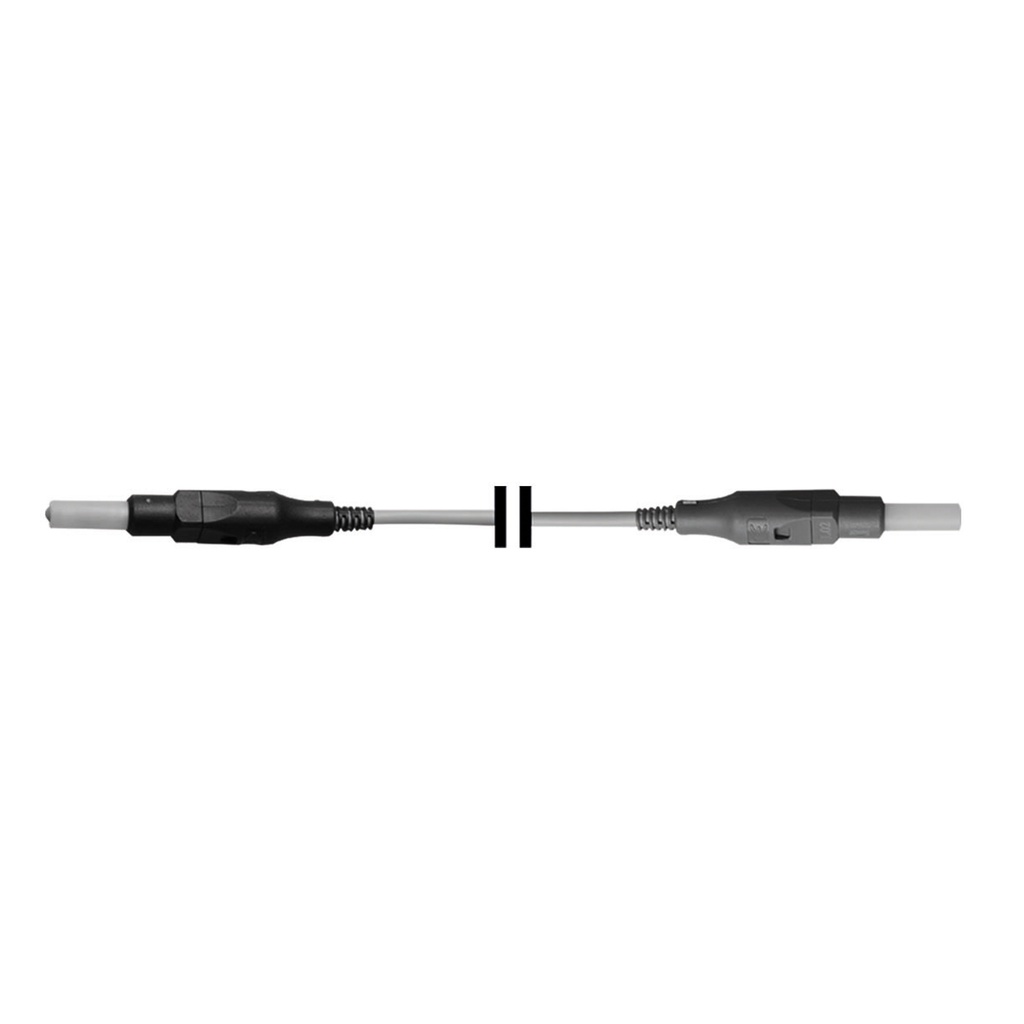 [30495050] HF-Anschlusskabel für monopolare Instrumente, anschließbar an HF-Gerät Ellman Surgitron und EICKEMEYER®140 Vet, Stecker 4 mm männlich + 4 mm weiblich, L = 4,5 m