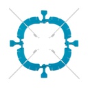 Écarteur d'anneau, 14,4 x 14,4 cm, avec 8 crochets élastiques, pointus, "semi-jetables"