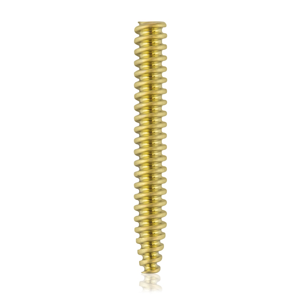 Vis d'interférence en titane, Ø4.5 x L35mm, canulée, Ø canulation 1.1mm, or, HEX 2.0