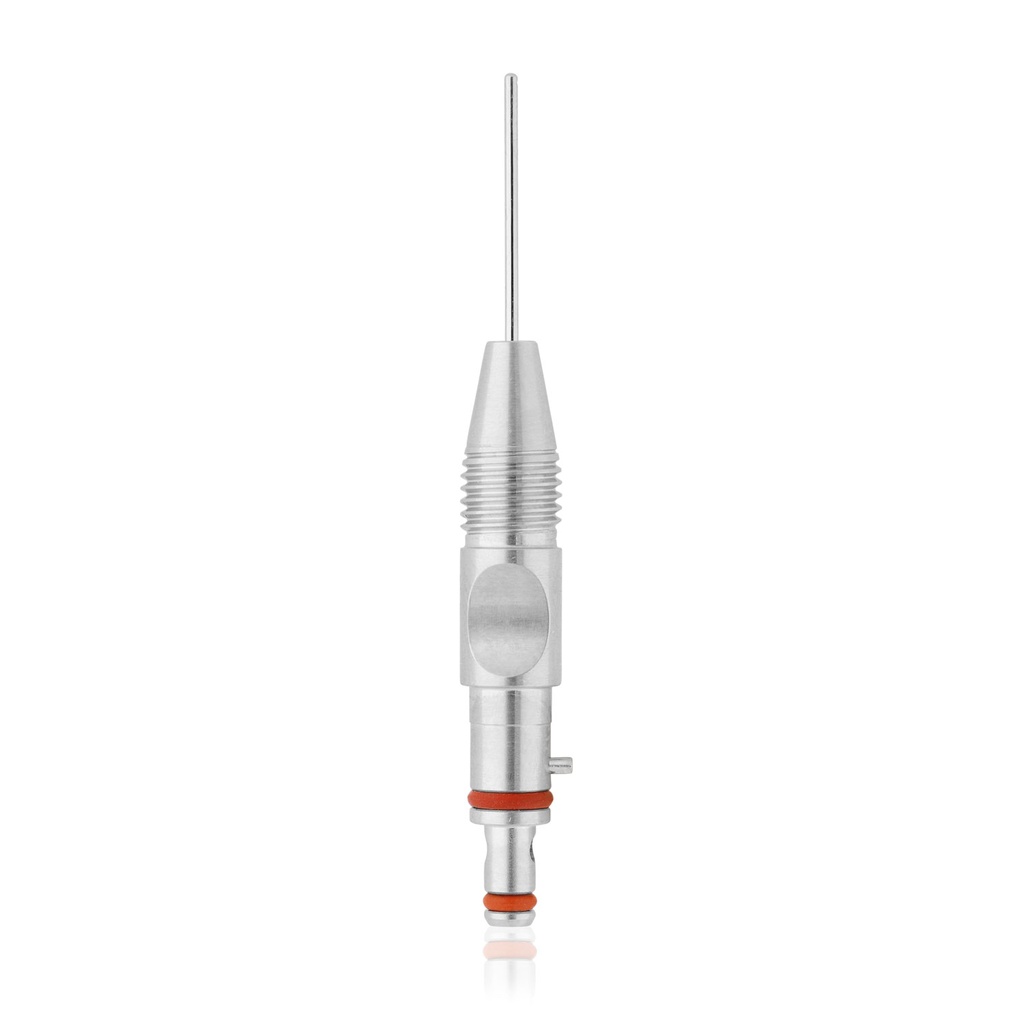 [329041] Punta I/A, dritta, manicotto metallico integrato 16G, per EICKEMEYER® PhacoVet (riutilizzabile)