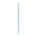 Plaque osseuse EickLoxx Micro, système 1,0 mm, bleu clair, 20 trous, dimensions en mm : 79,5 x 3,5 x 1,0