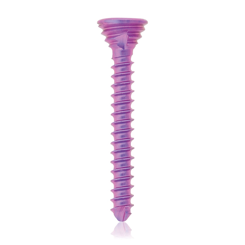 [197431] Vis de blocage titane Ø1,2 x L 10mm, multidirectionnelle, magenta, Torx 6, autoperceuse, autotaraudeuse