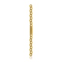Plaque osseuse EickLoxx S-Type 18 trous, 212 x 12 x 4,5 mm, titane or