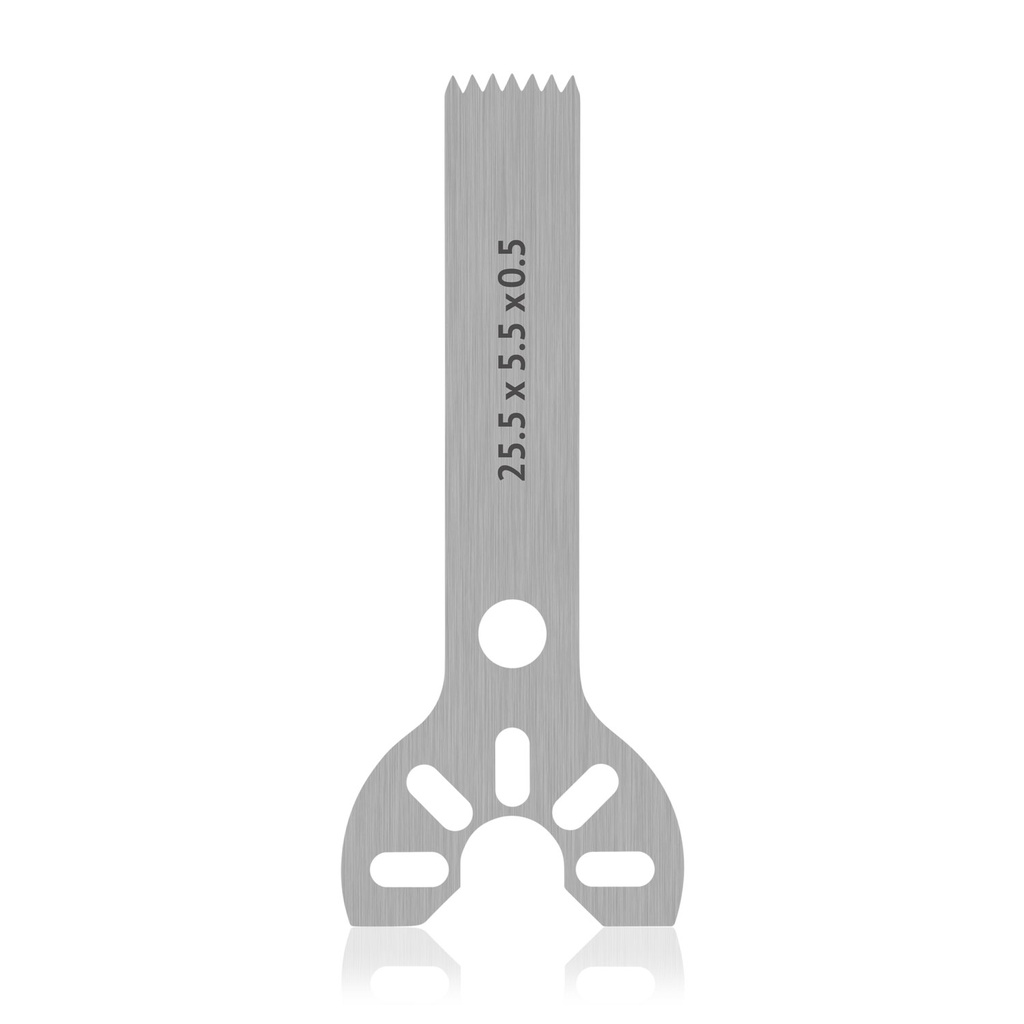 Lame de scie à attachement Stryker, L 25,5 x l 5,5 x H 0,5 mm