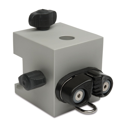 [603802] Anschlußblock mit Schnellfixierklemmen zur stufenlosen Seilarretierung, für Rundmaterial mit d = 12 mm, 200007