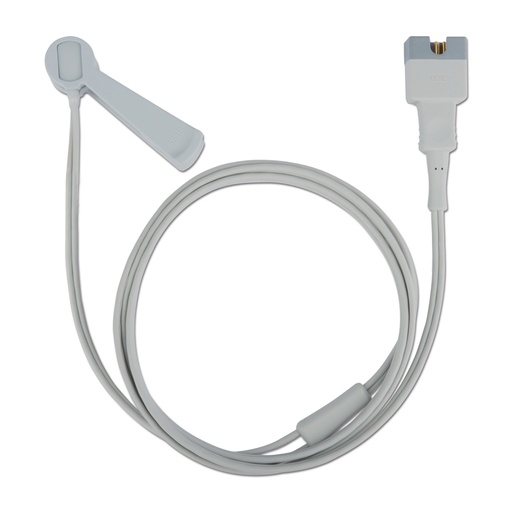 [321651] Capteur à clip SpO2 comprenant deux clips de capteur (petit et grand) pour une fixation à une position appropriée. Convient aux modèles LifeVet® 8M (321900), 8C (321901), 10M (321915), 10C (321920), 10 C+ (321921), 12M (321910), ePM12M Vet (321930, 321940)