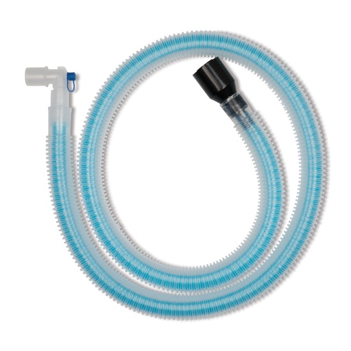 [213052] Tuyau patient coaxial d'environ 1,50 m adapté au tuyau intérieur bleu Moduflex