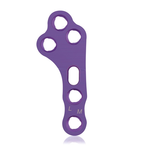 [187772] TPLO links 3/3 Loch Verriegelungs -  Platte M 46mm Ø2.7/3.5, Titan