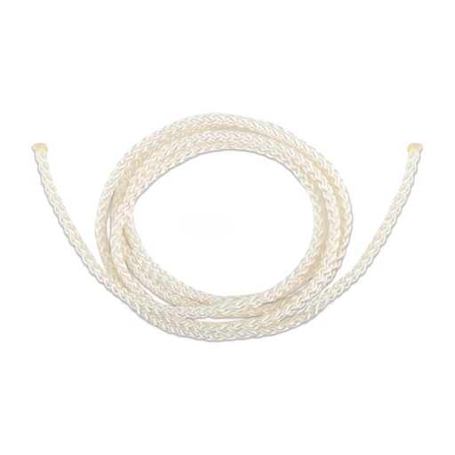 [603841] Corde de fixation Nylon, blanche, 4 mm x 100 cm, boîte de 10 pièces, 200009