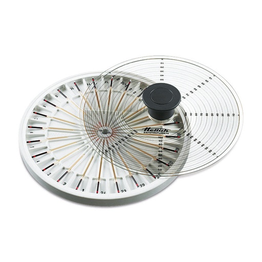 [718431] Rotor hématocrite pour 718432 pour 24 capillaires, avec couvercle comme disque d'évaluation