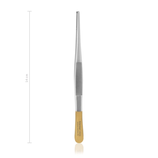 [132714] Pinces de dissection OEHLER, L 14 cm, 1 x 2 dents (TC)