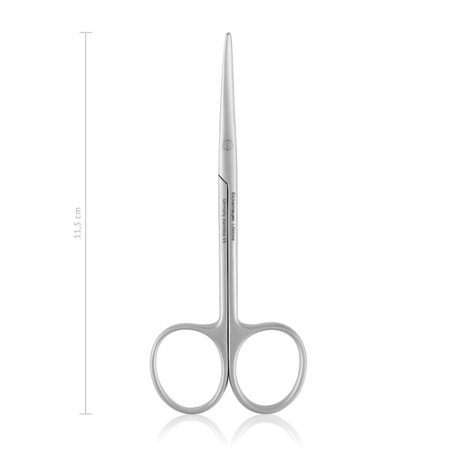 [118111] Ciseaux de dissection Metzenbaum/ciseaux pour strabisme, à bouts ronds, 11,5 cm, courbes