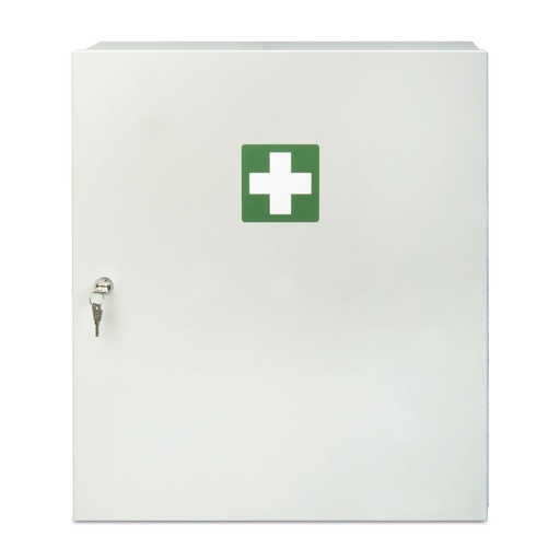 [620510] Sanitätswandschrank mit Giftfach, Stahlblech (weiße Einbrennlackierung), abschließbar, 560 x 460 x 180 mm