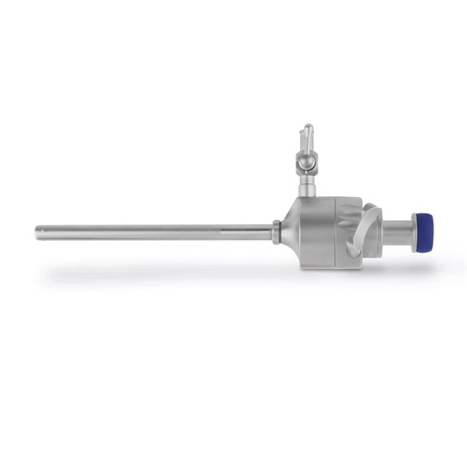 [30495004] Trocart 5,5 mm filetée et robinet pour l'insufflation Longueur 9,5 cm